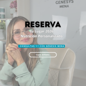 Reservación | Personalizado - Nutrición